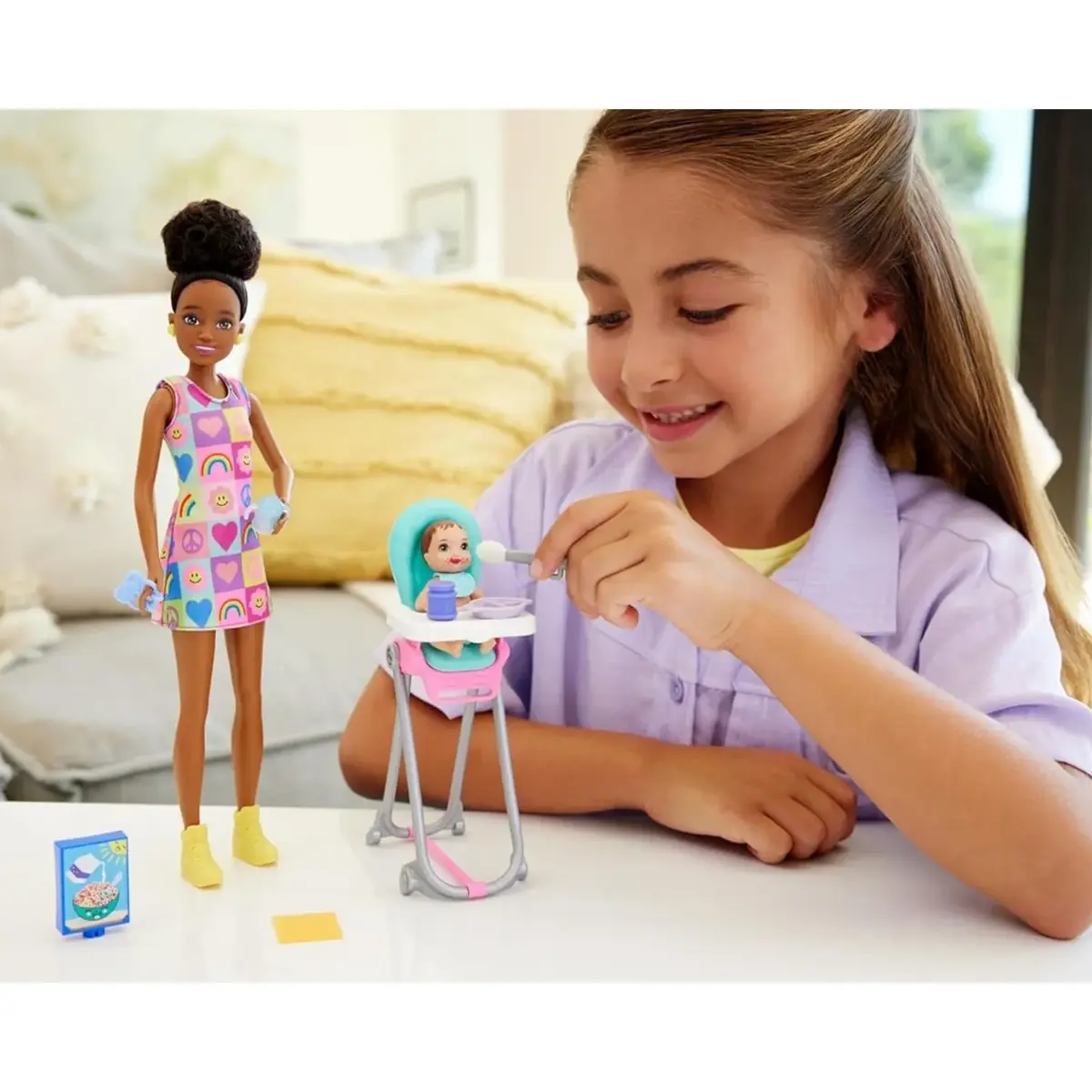 Barbie Bebek Bakıcısı Bebeği ve Aksesuarları Oyun Seti