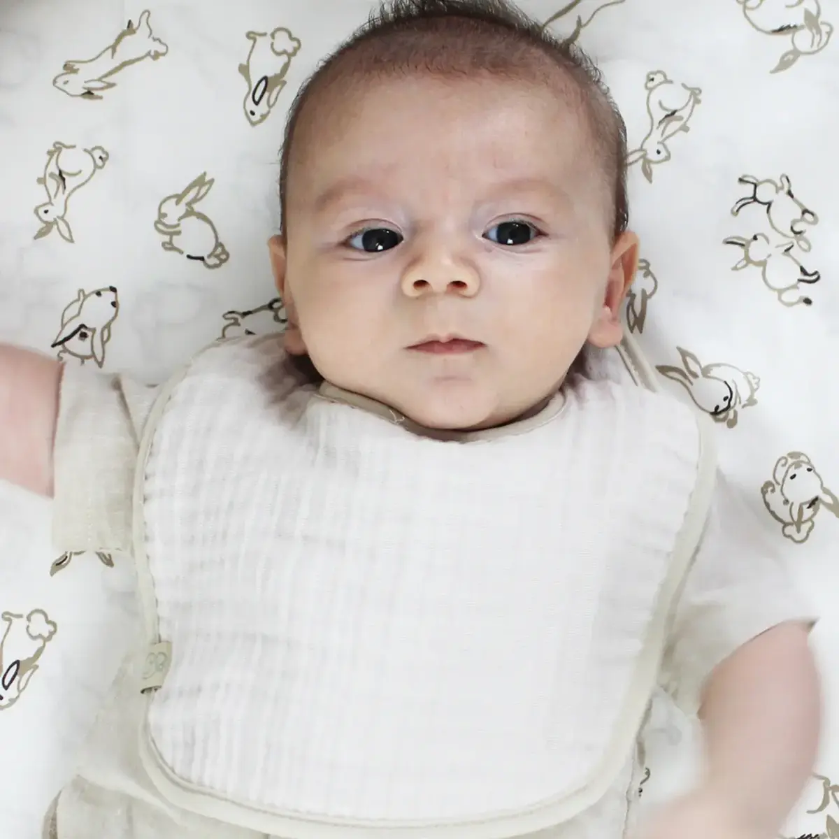 Bistyle Organik Fular Önlük Müslin 3lü Taş - Ekru - Antrasit