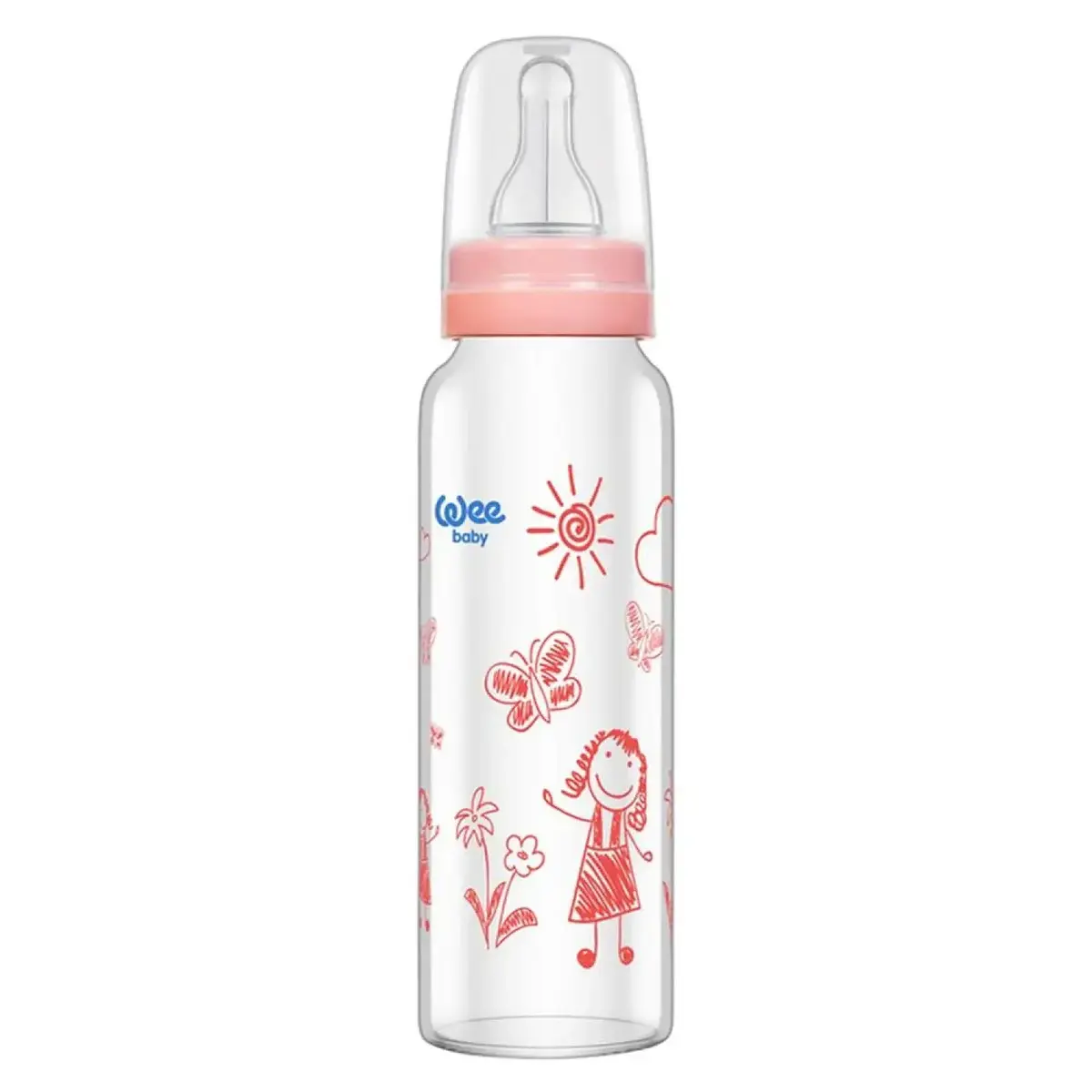 Wee Baby Isıya Dayanıklı Cam Biberon 240 ml