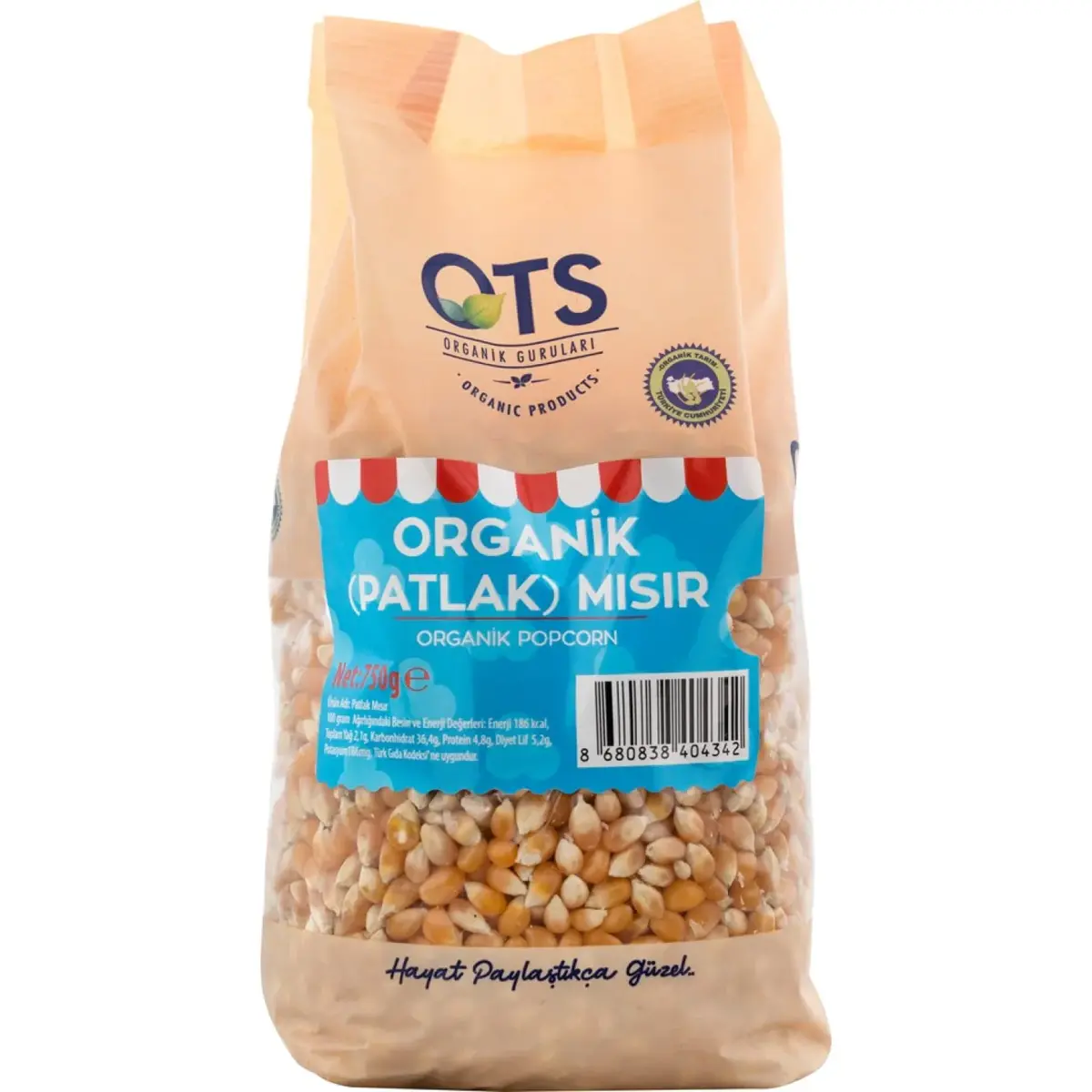 OTS Patlak Mısır 750 Gr