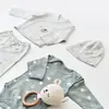 Bibaby Organik Zıbın Takımı Hug Me Bear Prematüre Kar Melanj