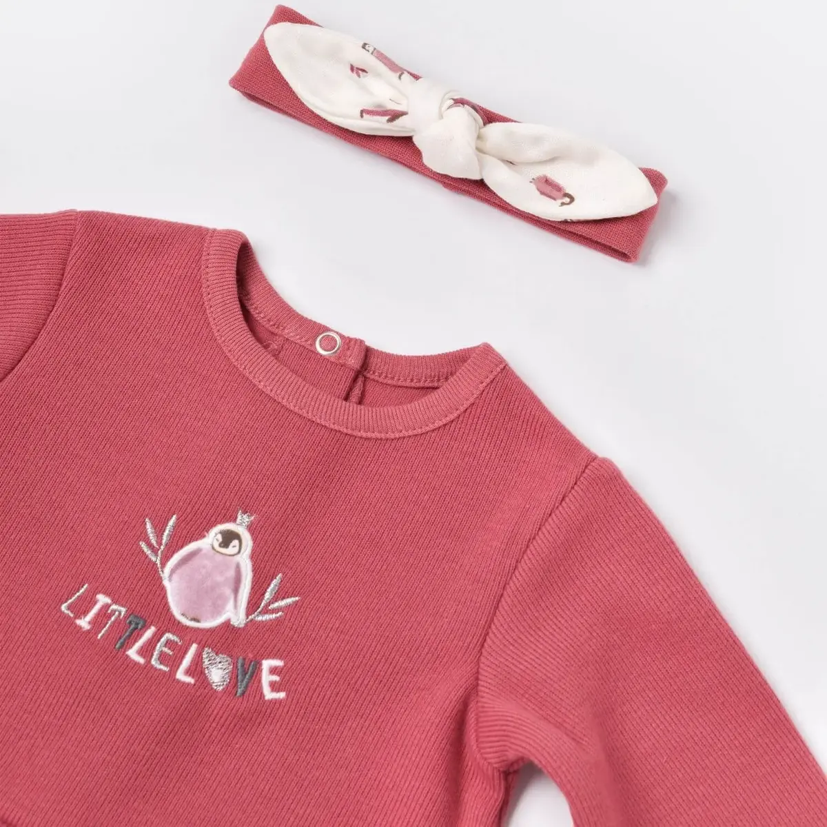 Bibaby Elbise Organik Little Love Rose Dry
