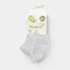 Bibaby Organik Çorap Soket 2li Summer Gri -Ekru