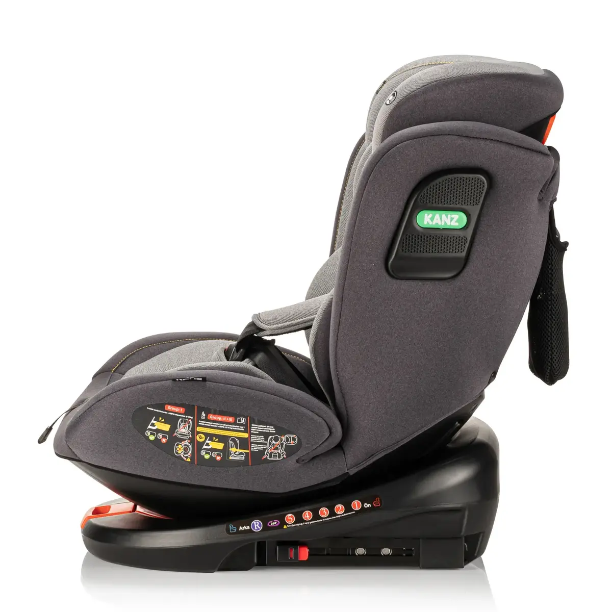 Kanz Comfort Oto Koltuğu 0-36 Kg Gri