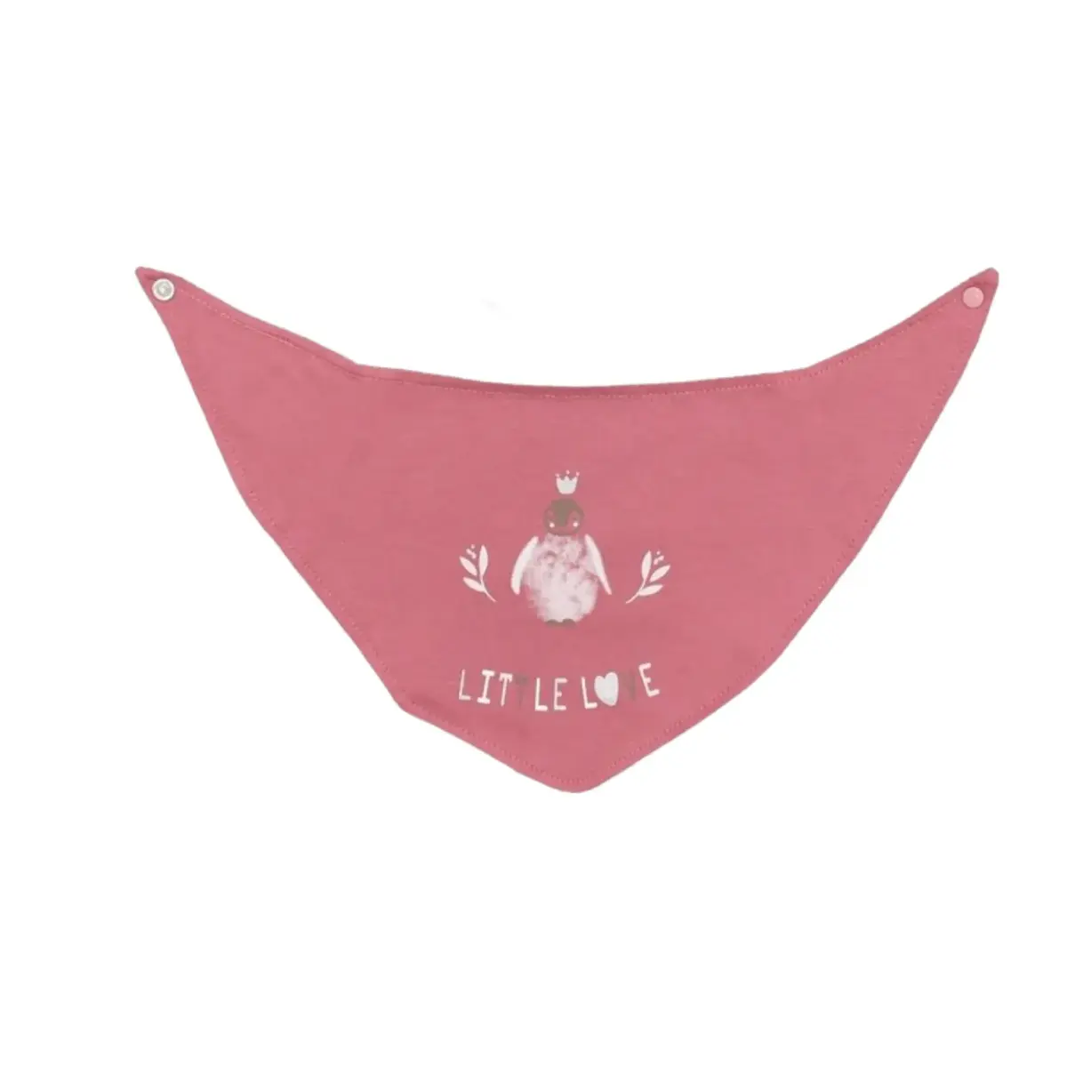 Bibaby Organik Fular Önlük 2li Little Love Rose Dry