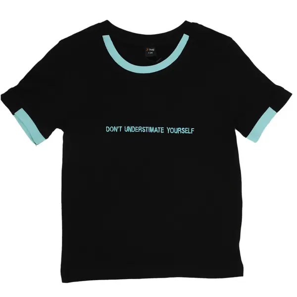 Hvc T-Shirt Dont Understimate Yourself Siyah