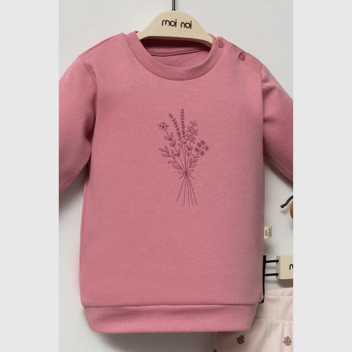 Moi Noi 2li Takım Flowers Mürdüm