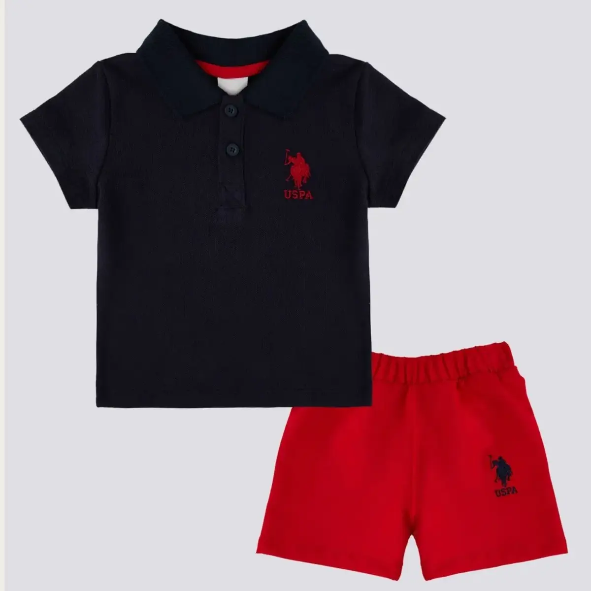 U.S. Polo 2li Takım Kısa Kol Lacivert