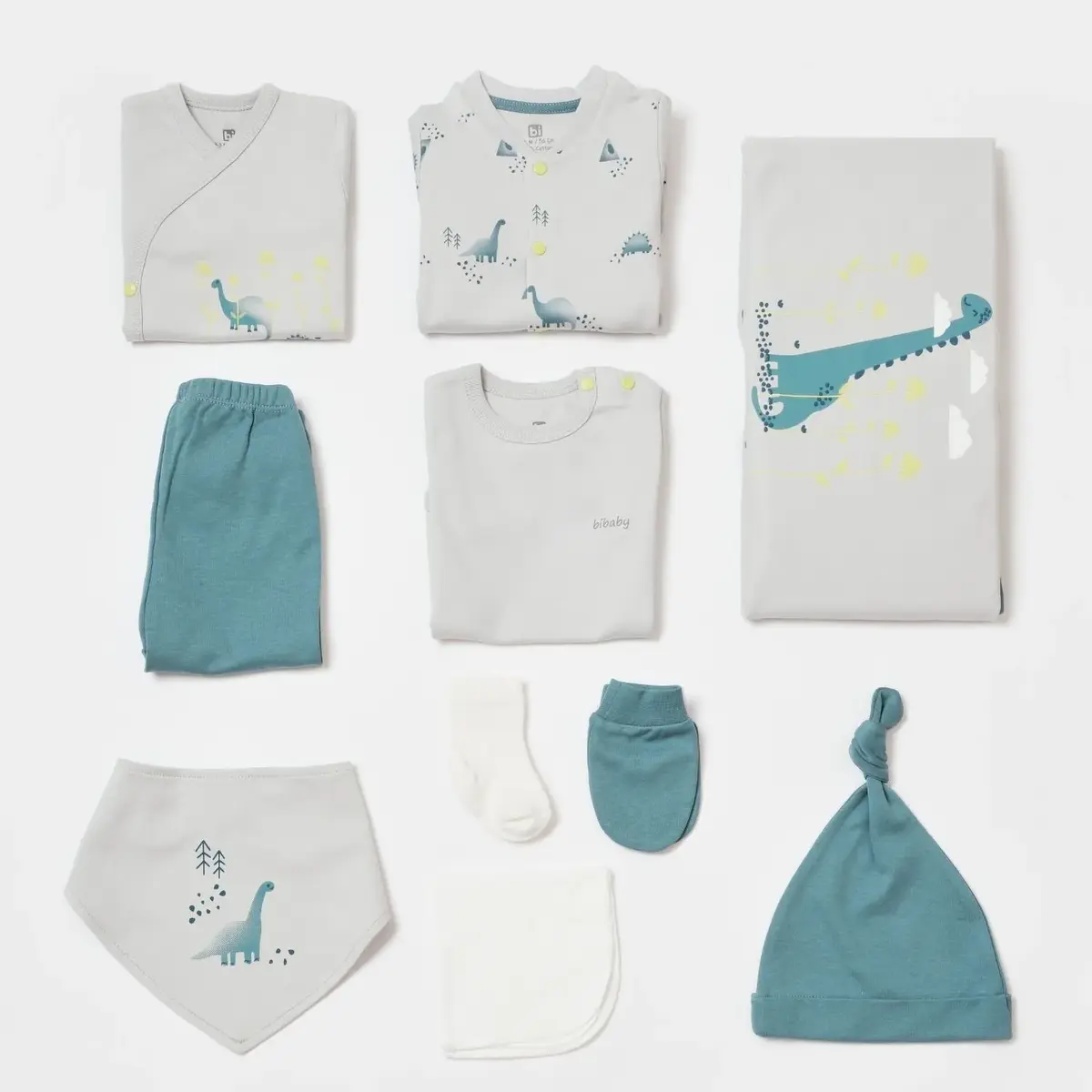 Bibaby Hastane Çıkışı 10lu My Little Dinosaur Gri - Petrol
