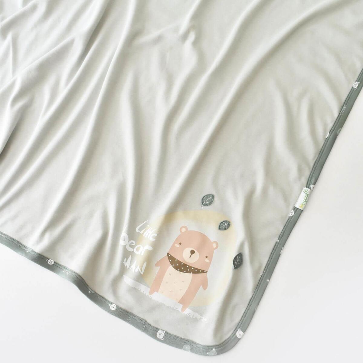 Bibaby Organik Battaniye Hug Me Bear Yeşil