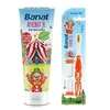 Banat Acrobat Jr Çocuk Diş Macunu 35 ml + Çocuk Diş Fırçası Kum Saatli Soft Acrobat Jr. 5+ Yaş