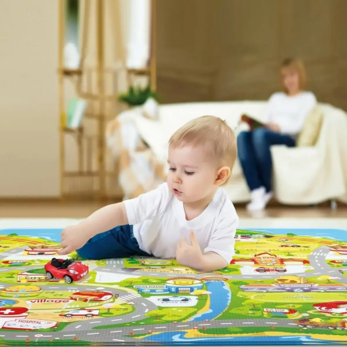 Unigo Comflor Fruit Farm Oyun Matı 13mm 210x140cm Unigo Comflor Fruit Farm Oyun Matı 13mm 210x140cm