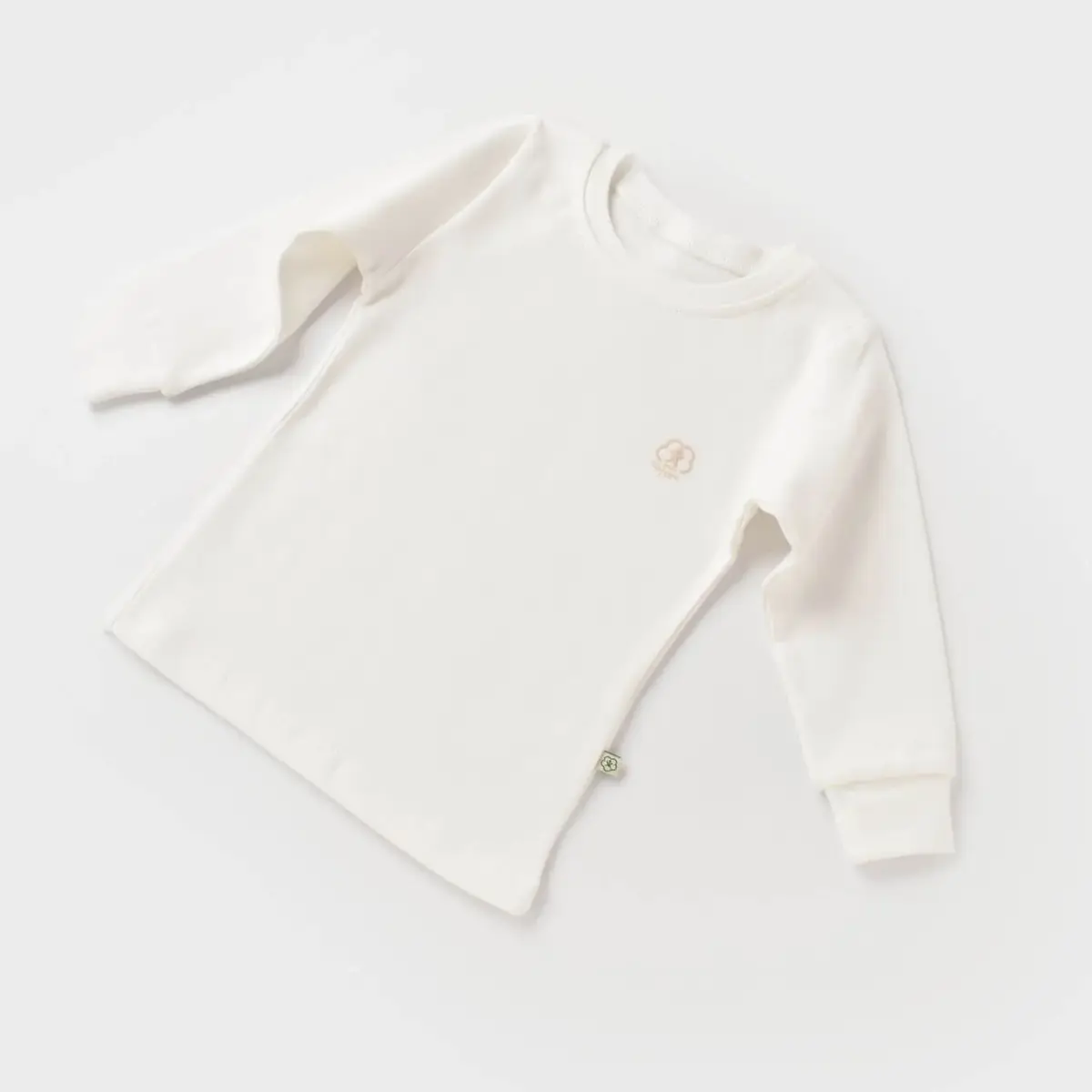 Bibaby Organik Sweatshirt Little Basic Ekru