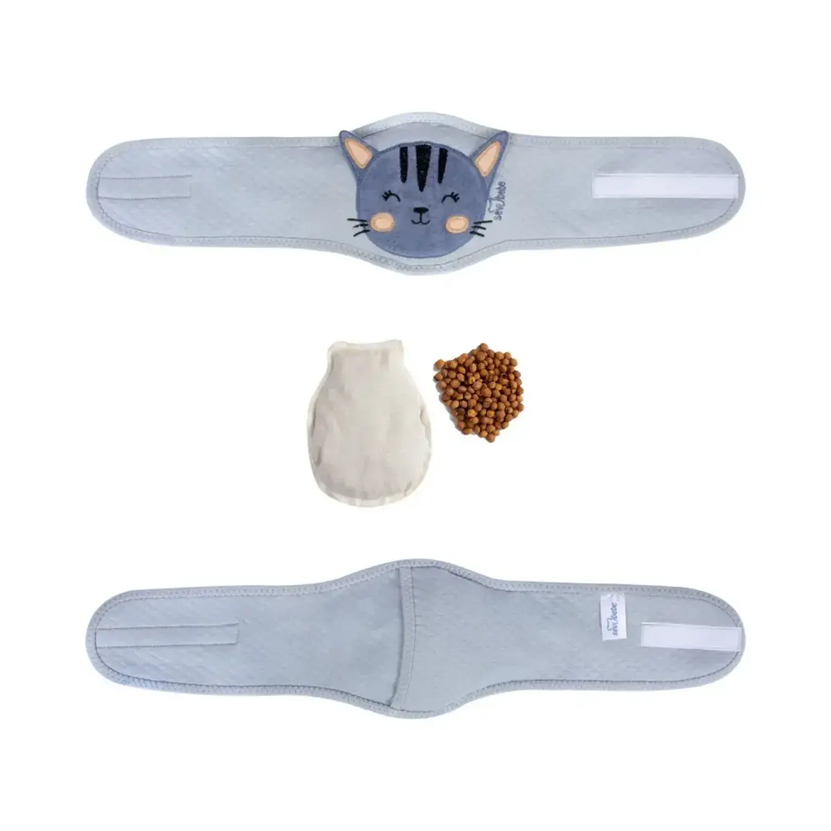 Sevi Bebe Gaz Giderici Kiraz Çekirdekli Bebek Bel Bandı Gri