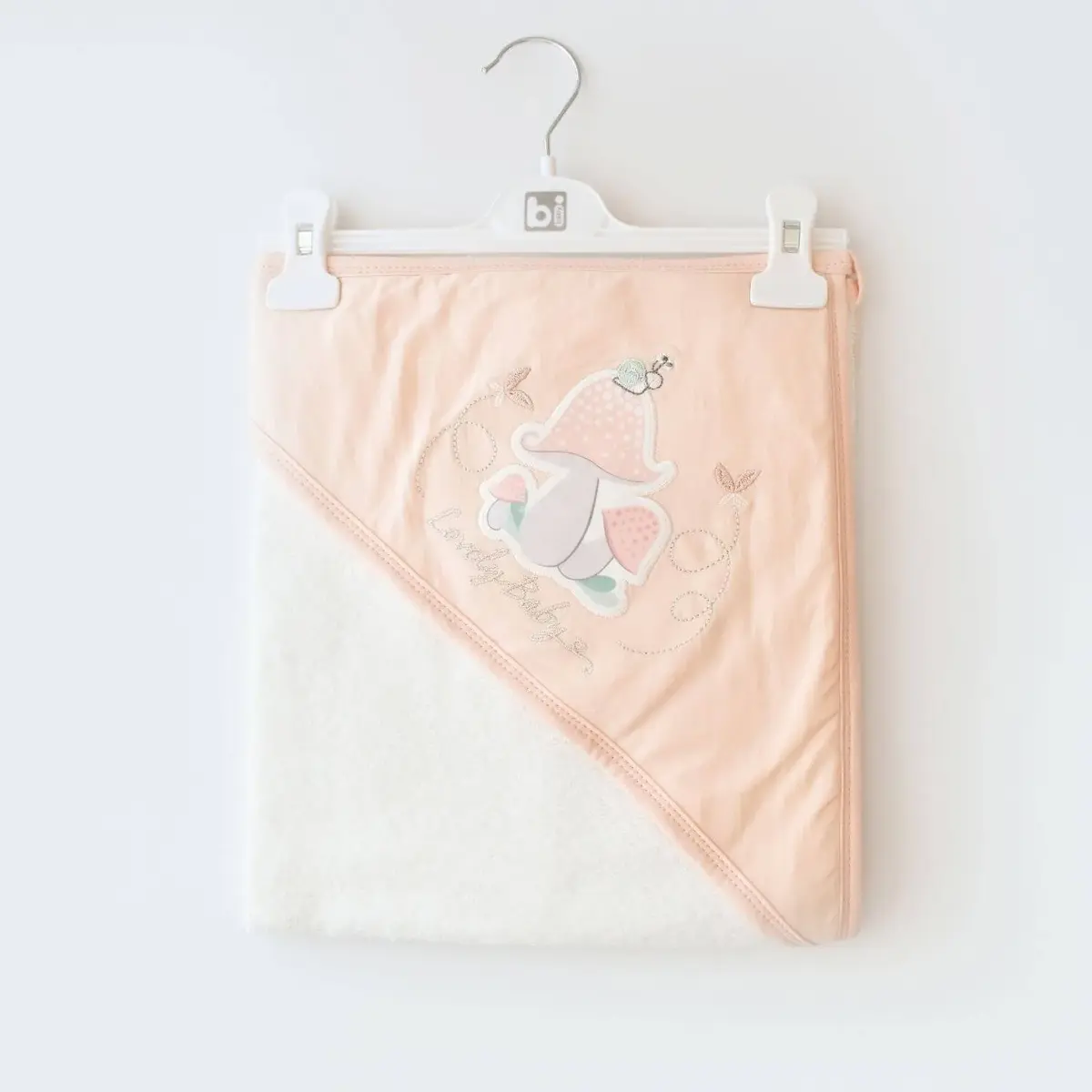 Bibaby Havlu Happy Snail Ekru - Somon