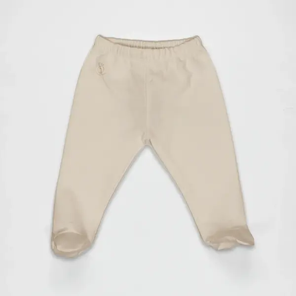 Bistyle Pantolon Patikli Natural Basic Style Bej