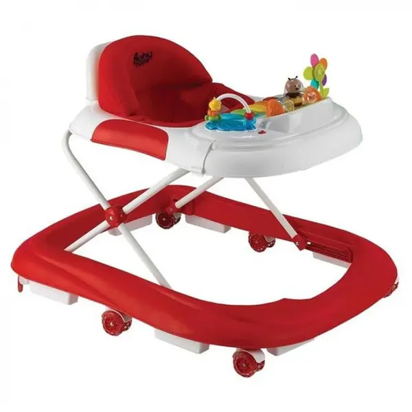 Babyhope 213 Star Yürüteç Kırmızı Beyaz