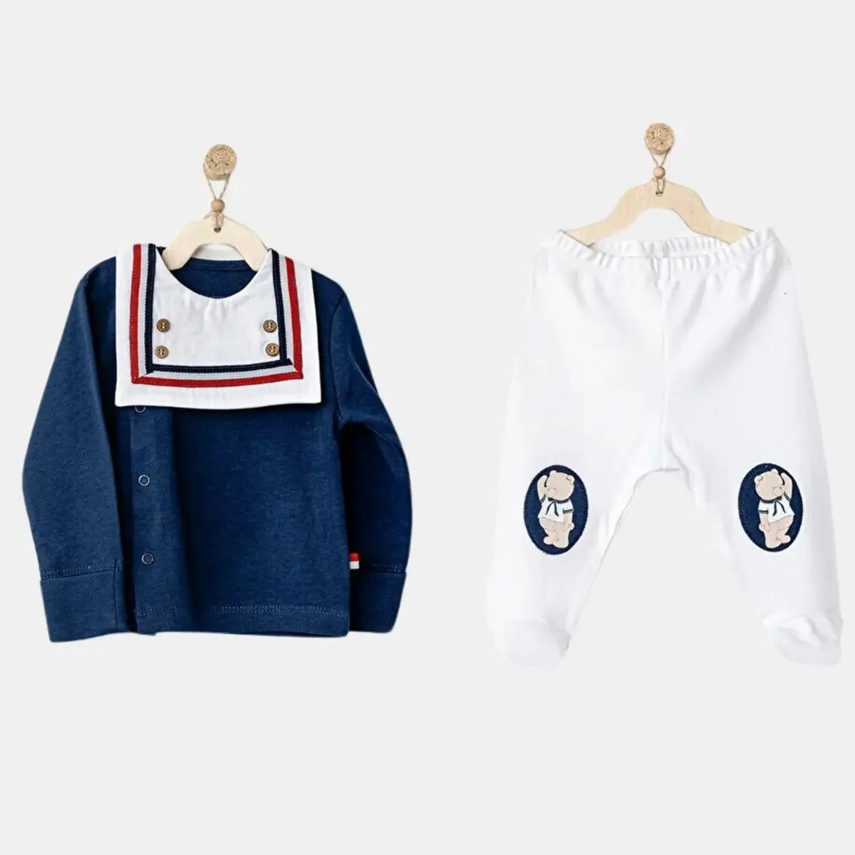 Andy Wawa Hastane Çıkışı 5li Sailor Bear Lacivert - Beyaz