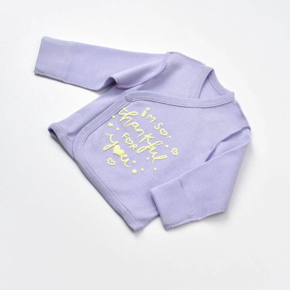 Bibaby Organik Zıbın Takımı Love You Yellow Lavender Prematüre