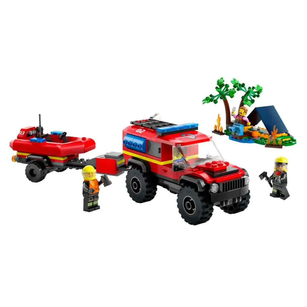 LEGO City 4x4 Kurtarma Botlu İtfaiye Kamyonu 60412