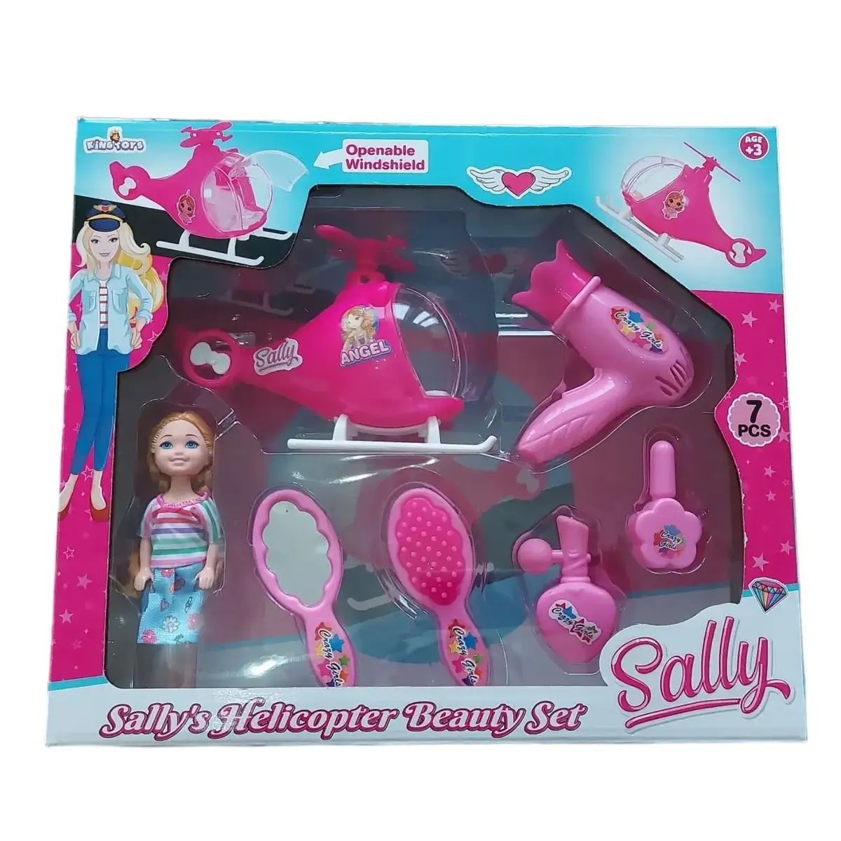 Sally Helikopter Ve Bebek Seti