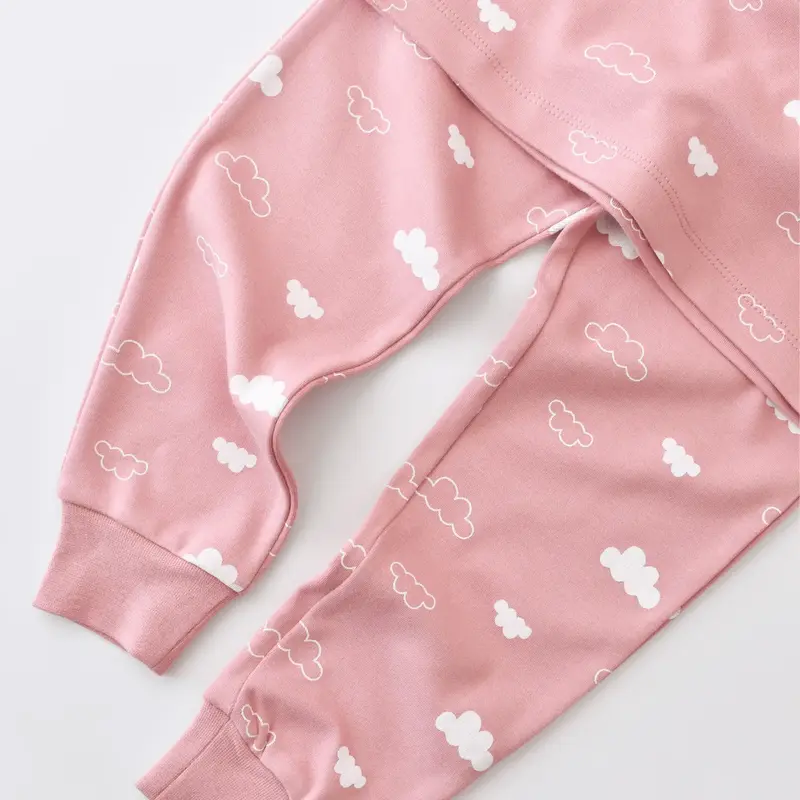 Bibaby Pijama Takımı Cute Cloudy Pembe