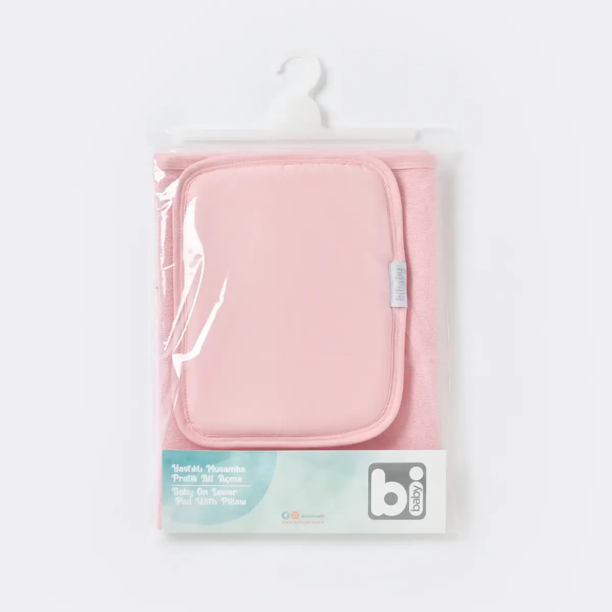 Bibaby Organik Yastıklı Muşamba Pratik Alt Açma Pembe