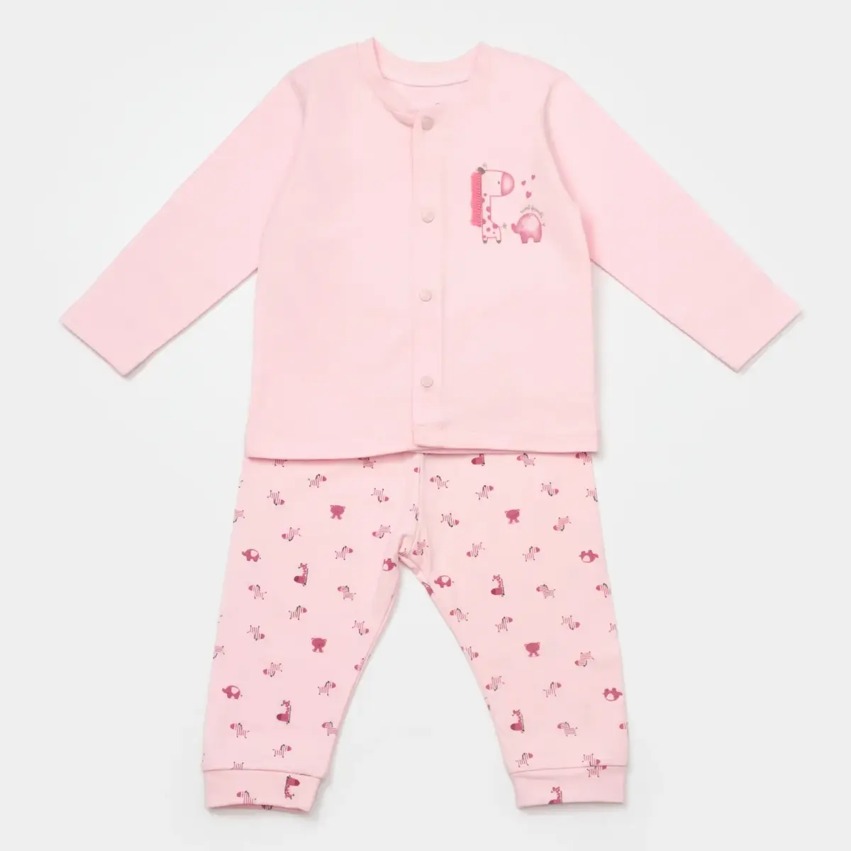 Bibaby Pijama Takımı Sweet Friends Pembe Bibaby Pijama Takımı Sweet Friends Pembe