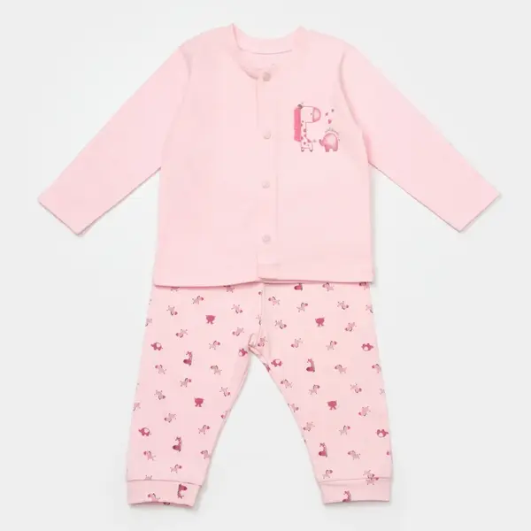 Bibaby Pijama Takımı Sweet Friends Pembe