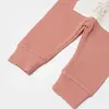 Bibaby Organik Pantolon Waffle Deer And Bird Ekru - Rose