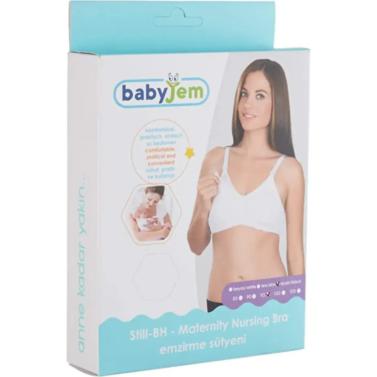Babyjem Emzirme Sütyeni 90 Beden Beyaz