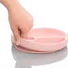 OiOi Vakum Tabanlı Silikon Tabak Porsiyon 6+ Ay Bubble Beige
