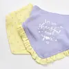 Bibaby Organik Fular Önlük 2li Love You Baby Yellow Lavender