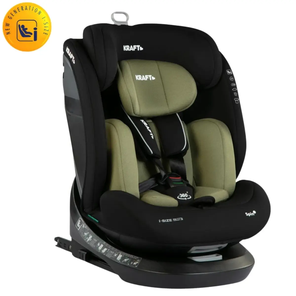 Kraft Spin I-Size Oto Koltuğu 0-36 Kg Green Kraft Spin I-Size Oto Koltuğu 0-36 Kg Green