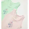 Natuline Organik Atlet Likralı Lovely Meowly 2li Pembe - Yeşil