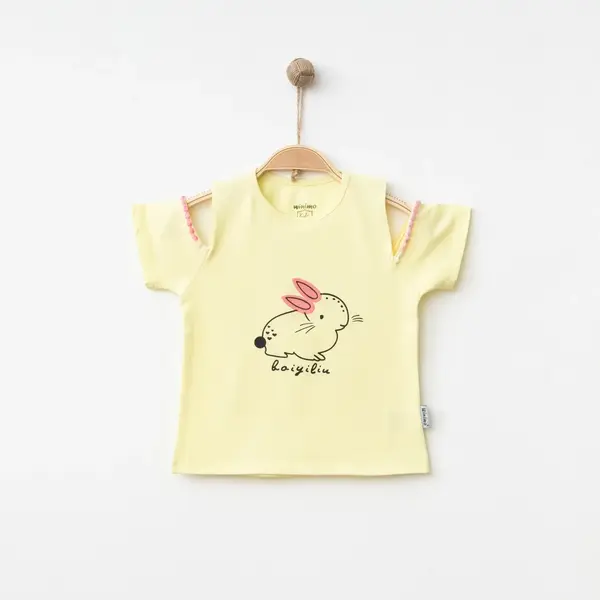Winimo T-Shirt Tavşan Baskılı Sarı