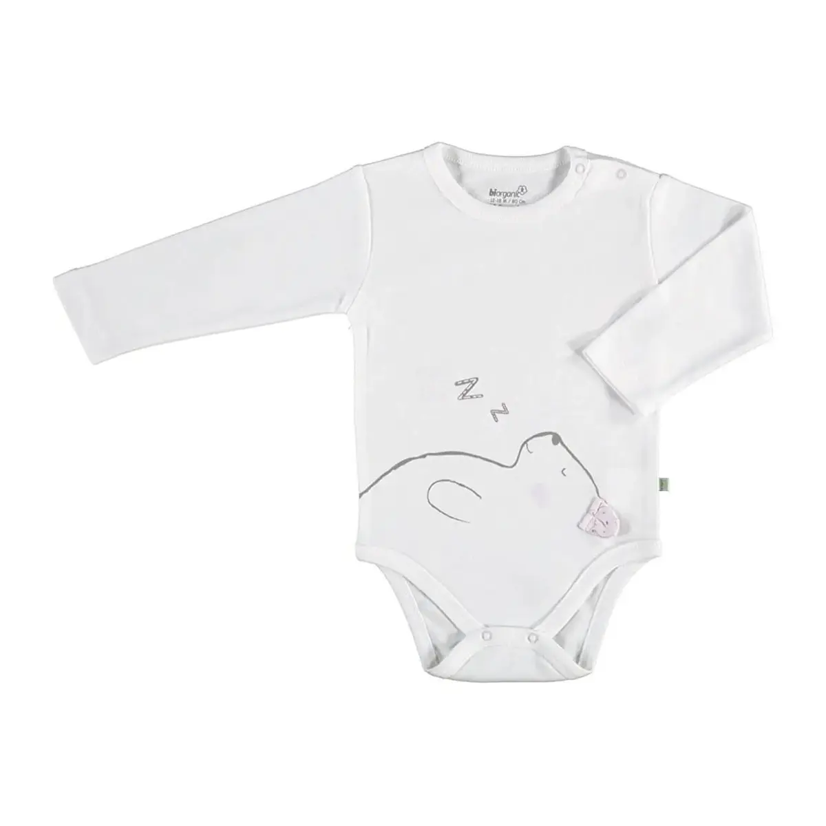 Bibaby Organik Body Lady Animals Ekru - Pembe