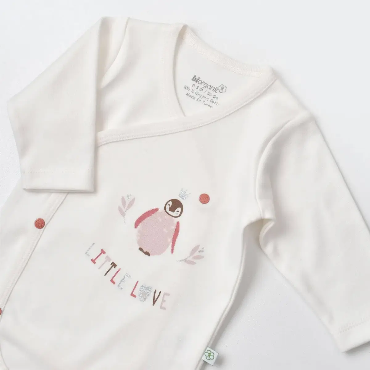 Bibaby Organik Zıbın Takımı Little Love Rose Dry