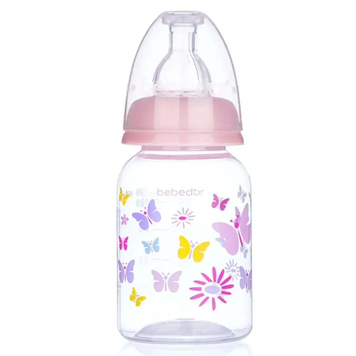 Bebedor Silikon Emzikli Desenli PP Biberon 125 ml 0+ Ay