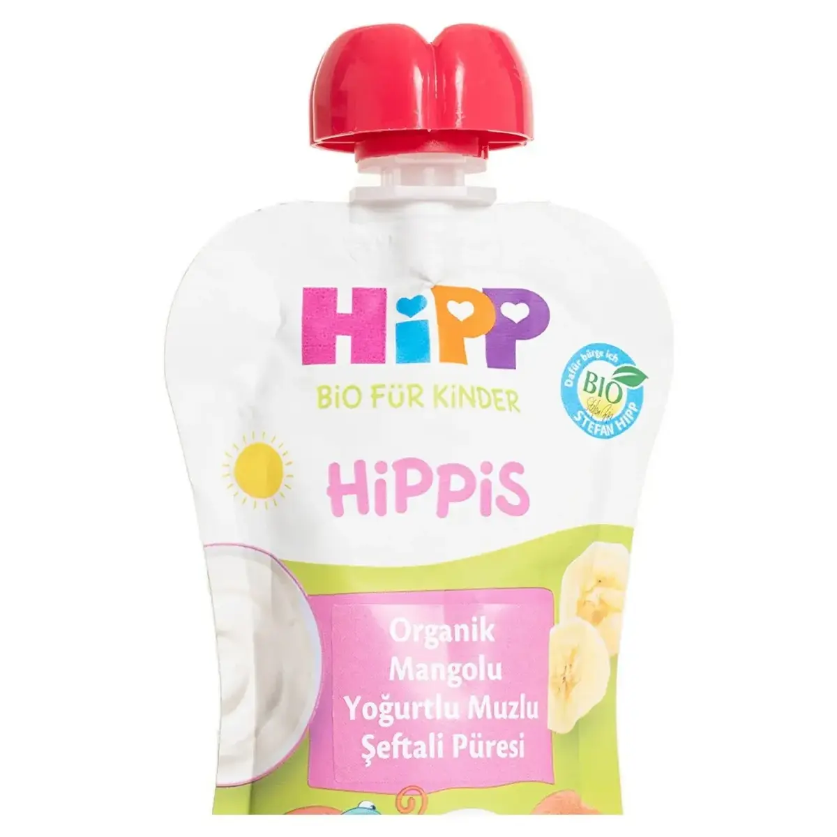 Hipp Organik Mangolu Yoğurtlu Muzlu Şeftali Püresi 100gr