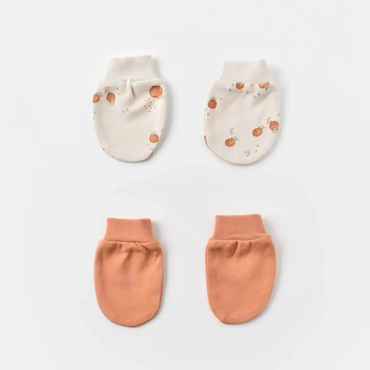 Bibaby Organik Eldiven 2li Summer Fruit Light Cream Caramel