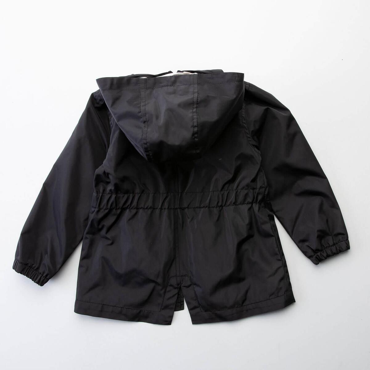 Midimod Yağmurluk Ponponlu Siyah