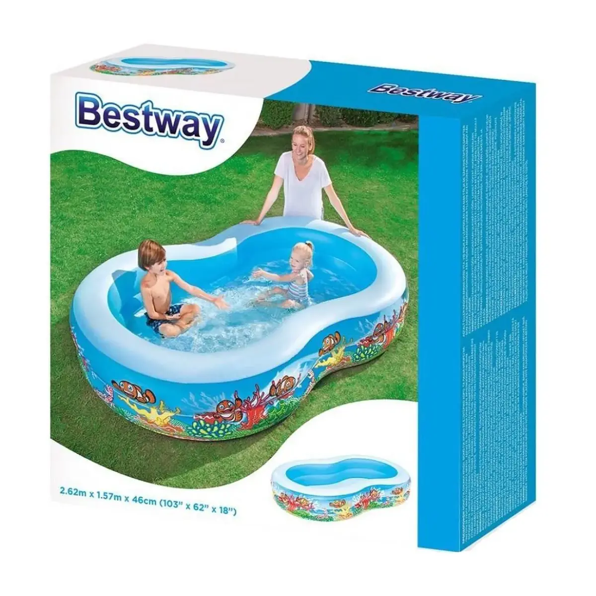 Bestway Aile Havuzu 2H Oval 262x157x46 cm
