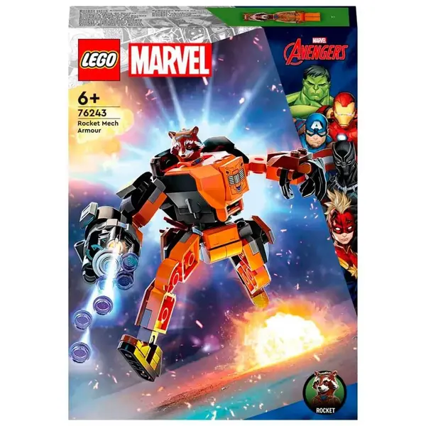 LEGO Marvel Rocket Robot Zırhı Oyuncak Yapım Seti 76243 