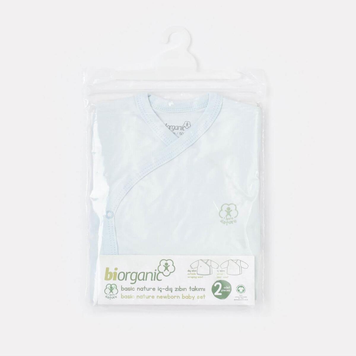 Bibaby Organik İç - Dış Zıbın Nature Mavi
