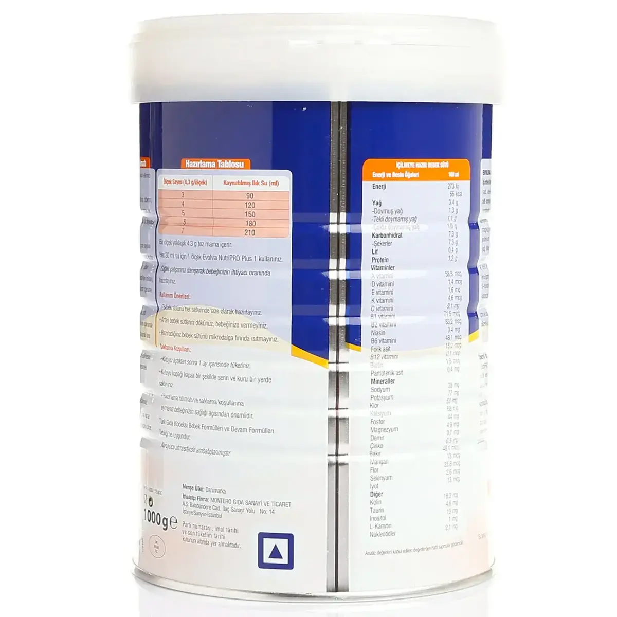 Evolvia Nutripro Plus 1 Devam Sütü 1000 Gr