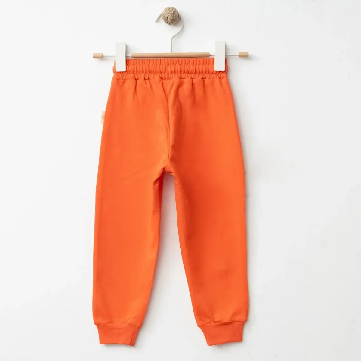 Bebolly Eşofman Altı Uykucu Kedi Baskılı Mercan