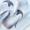 Bibaby Havlu Takımı Müslin Bambu Happy Together Mavi