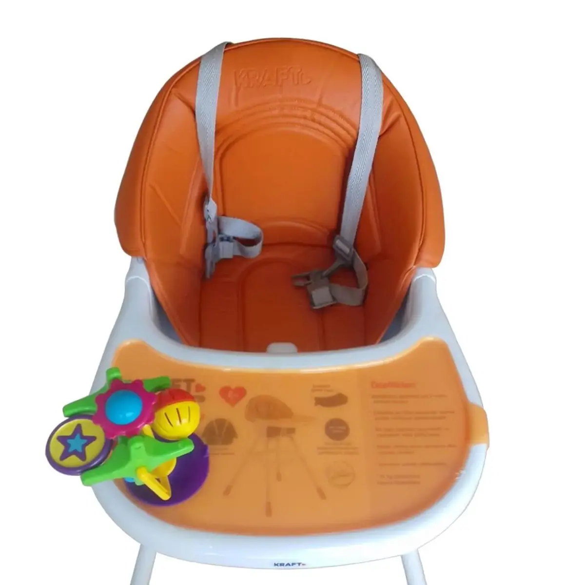 Kraft Tapas Oyuncaklı Mama Sandalyesi Orange