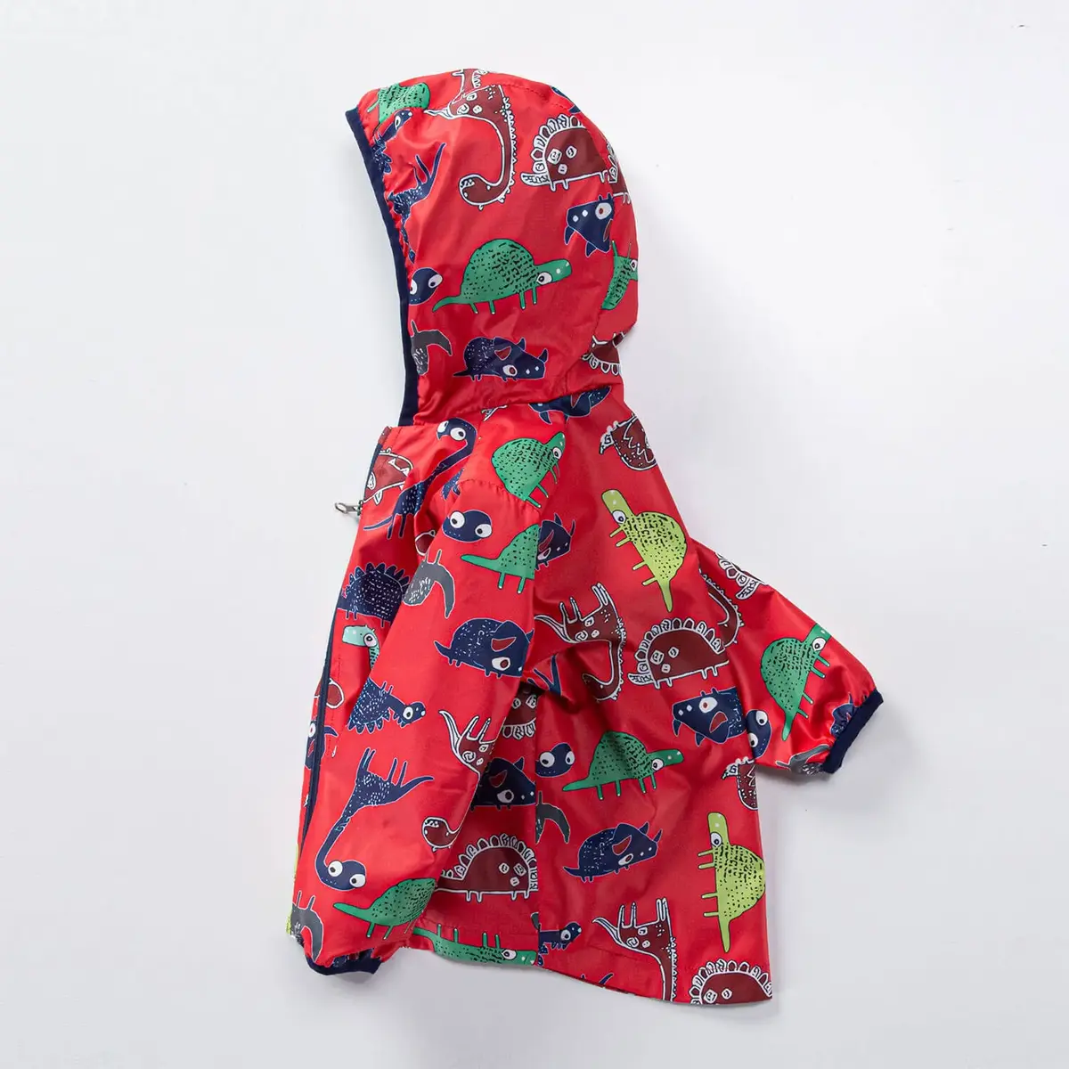 Midimod Yağmurluk Dinazor Baskılı Kırmızı